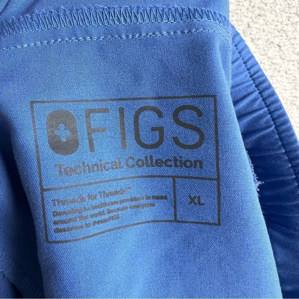 Figs Men’s Technical Collection‎ Ceil Blue Tansen Joggers Scrub Pants Size XL